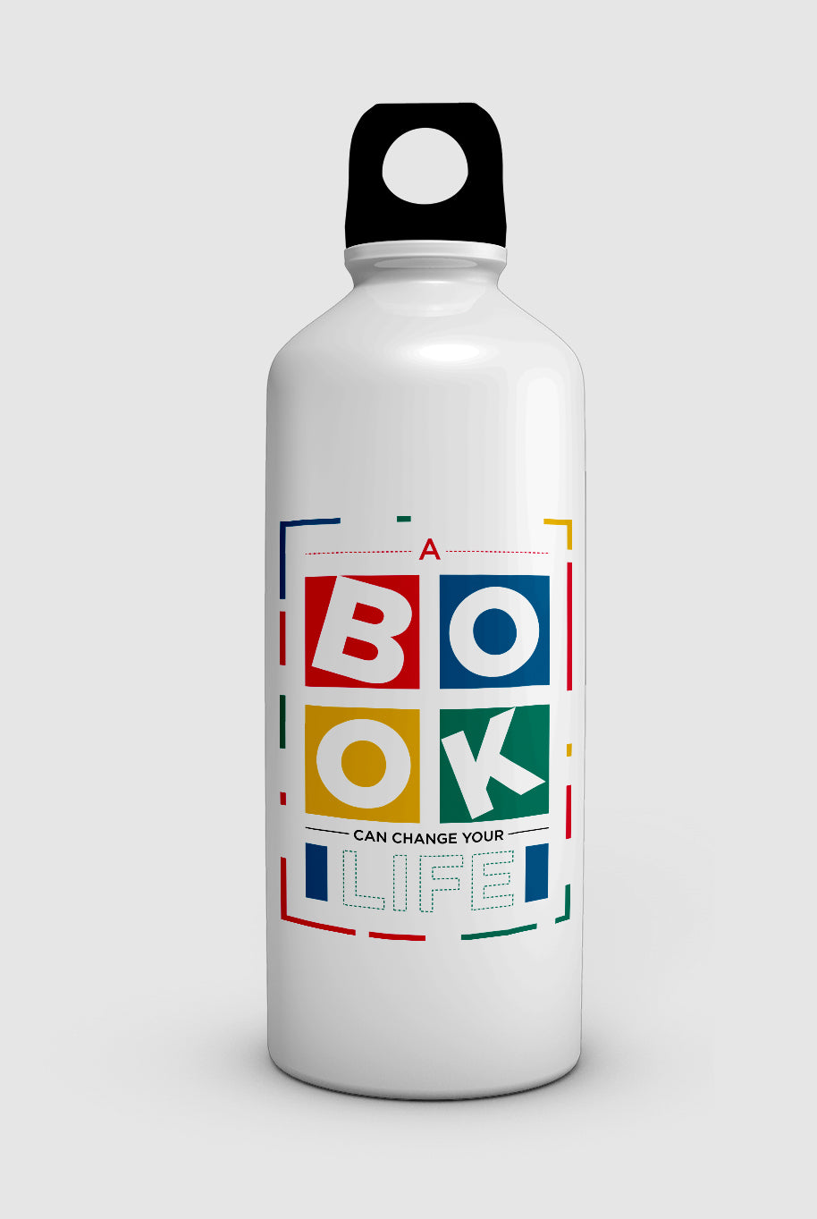 "A BOOK CAN CHANGE YOUR LIFE" water bottle