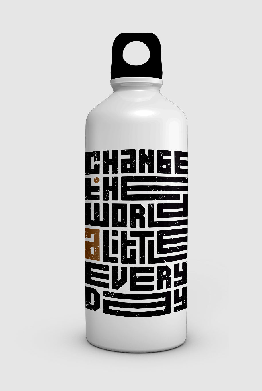 "CHANGE THE WORLD" water bottle