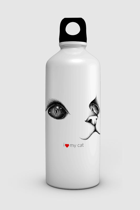 "LOVE MY CAT" water bottle