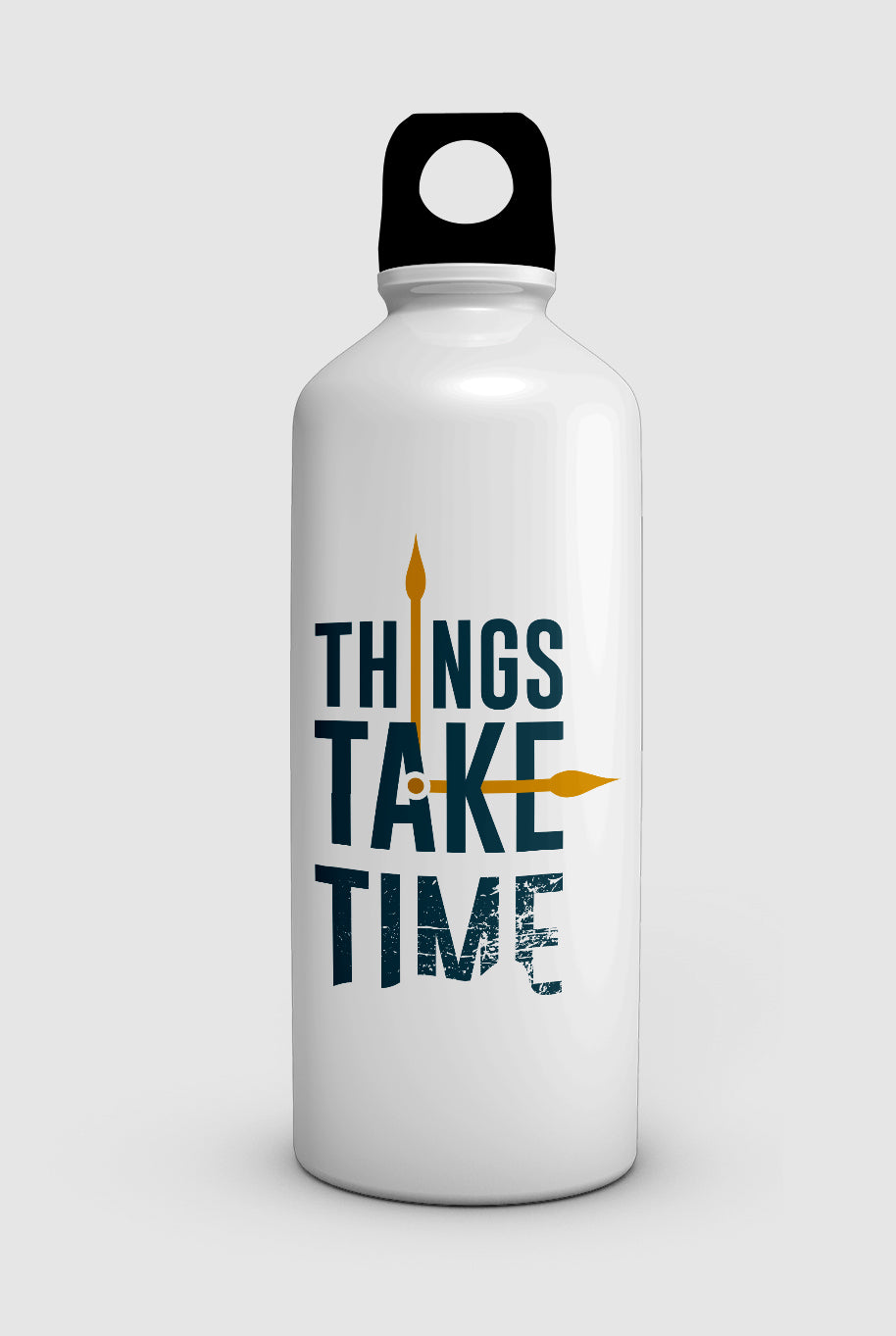 "THINGS TAKE TIME" water bottle