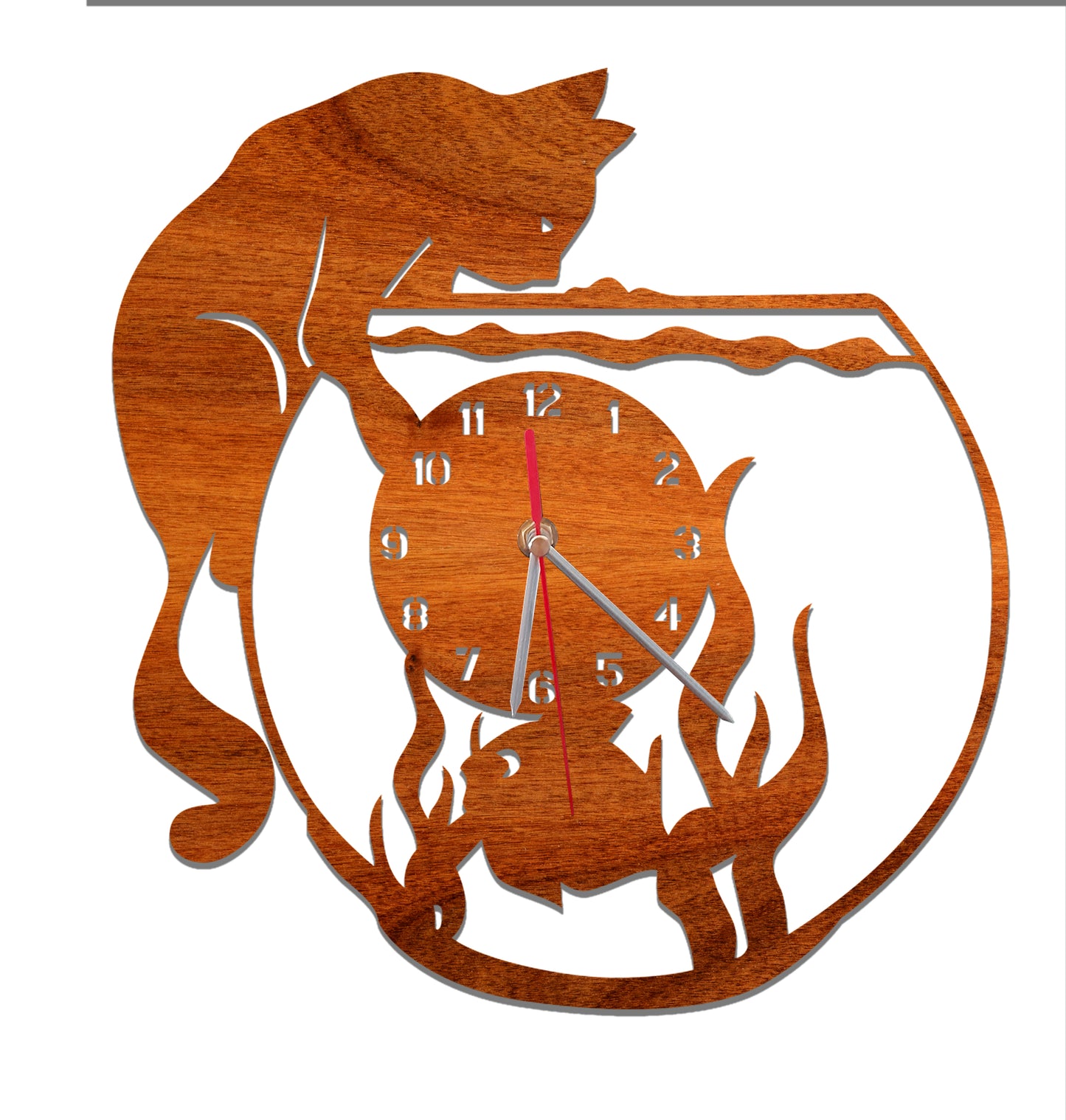 Wall clock "CAT AQUARIUM"