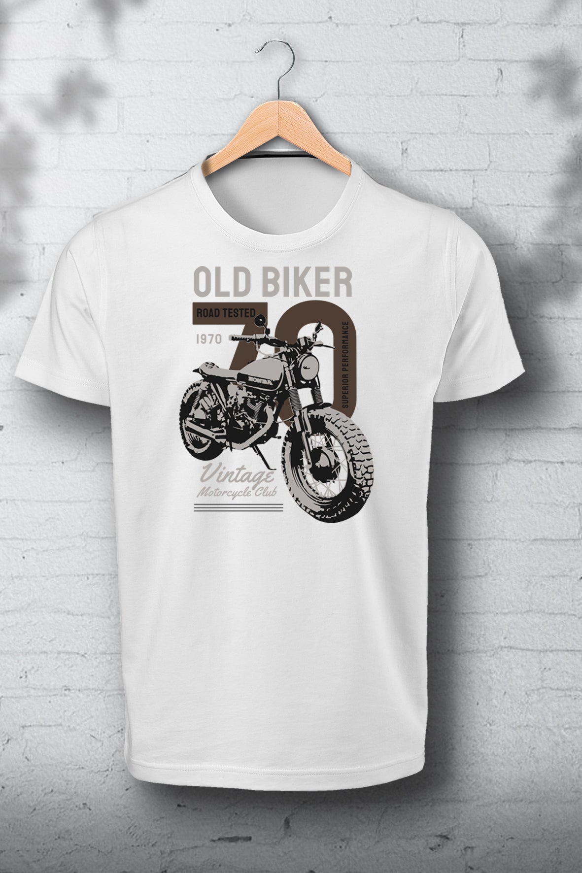T-shirt "OLD BIKER 70"