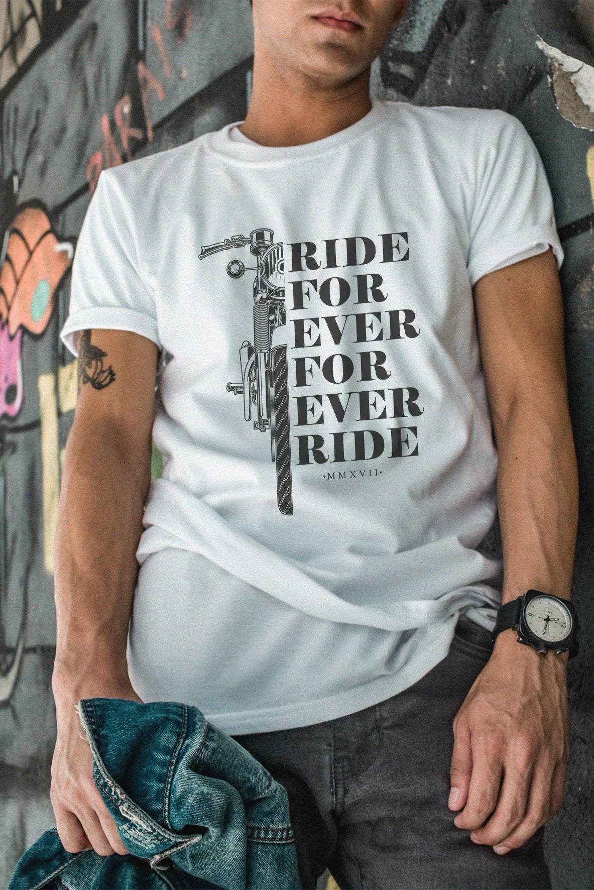 "RIDE FOR EVER" T-shirt