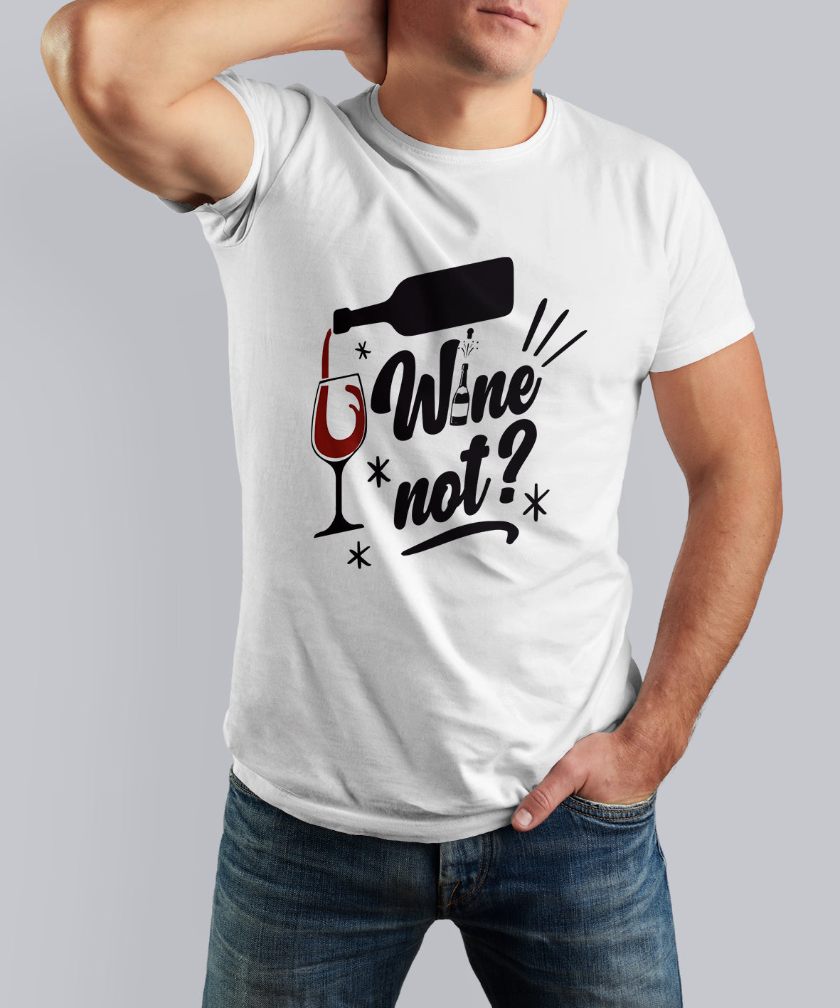 T-shirt "WINE NOT?"