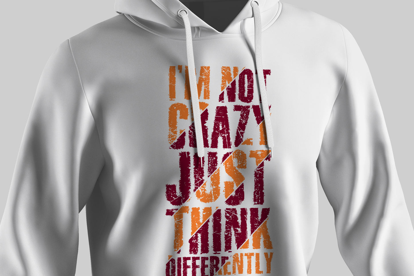 "THINK DIFFERENTLY" Hooded Sweatshirt