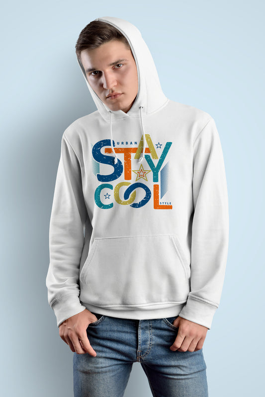 "STAY COOL" Hooded Sweatshirt