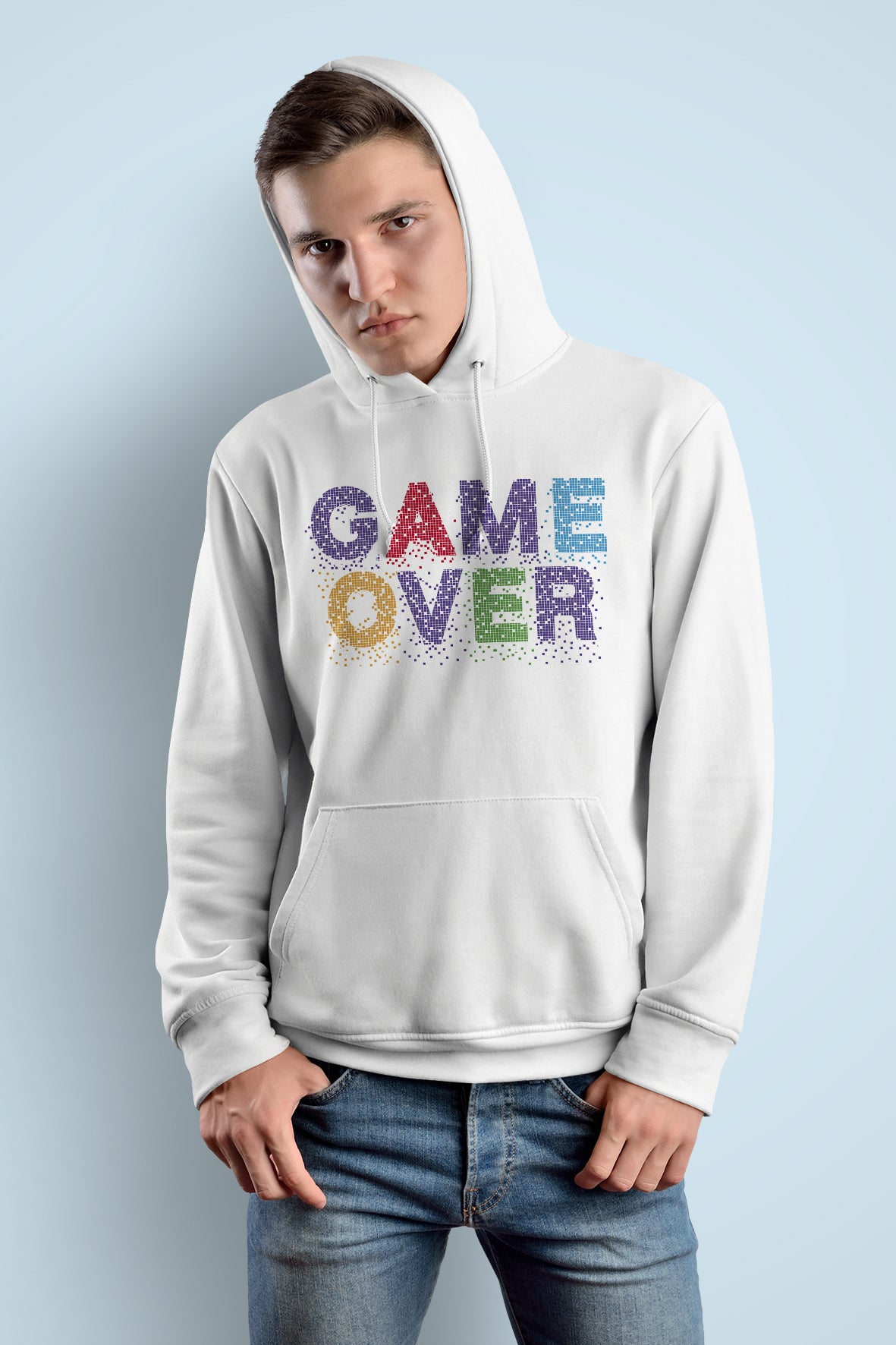 "GAME OVER" Hooded Sweatshirt