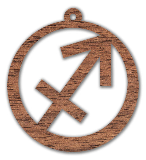 "ZODIAC" earrings in wood/plexiglass